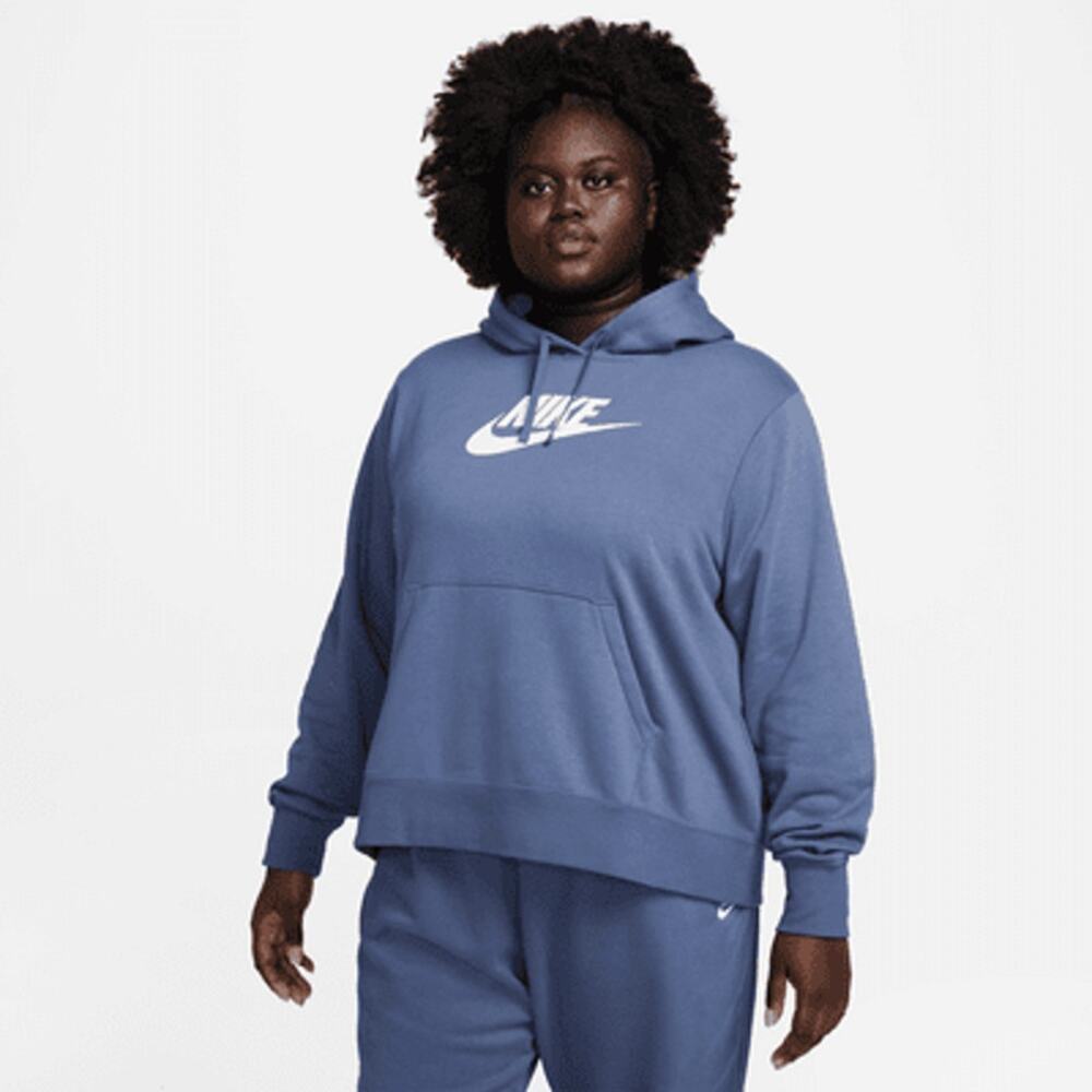 Women's Nike Plus Sportswear Club Fleece Hoodie Ash Blue 3X NWT